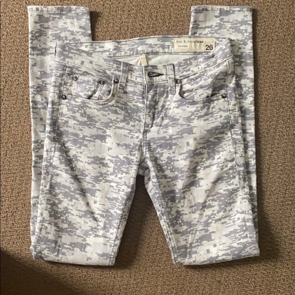 Rag & Bone Skinny Grey Camo - Picture 4 of 4